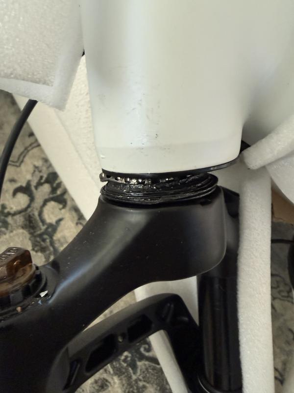 Chain off the sprocket, fork bearings destroyed straight out of box