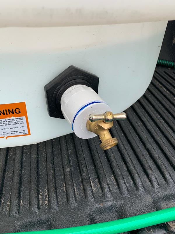 Hooked it up for a garden hose