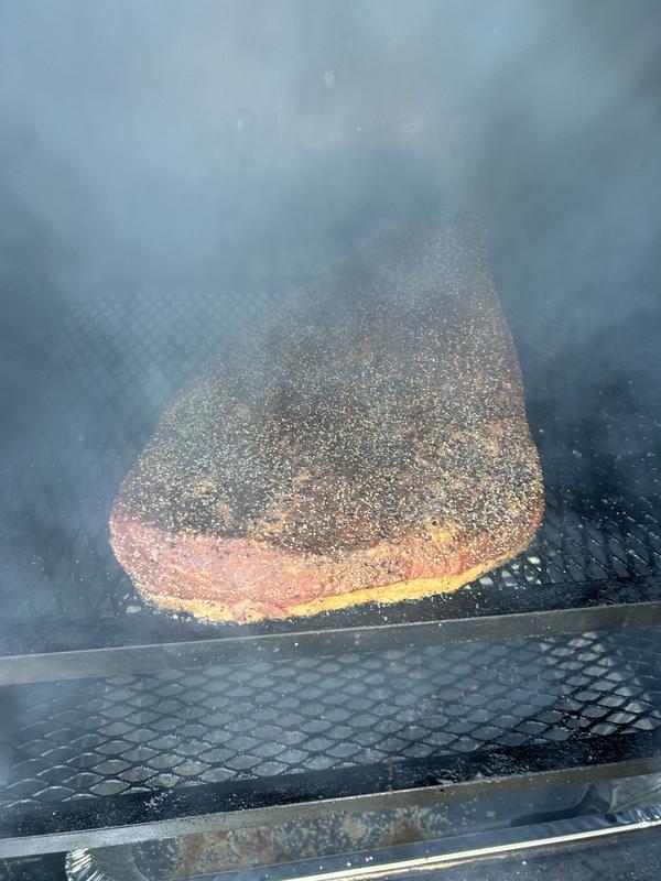 Brisket smoked w Blues Hog Briquettes on my T&K smoker