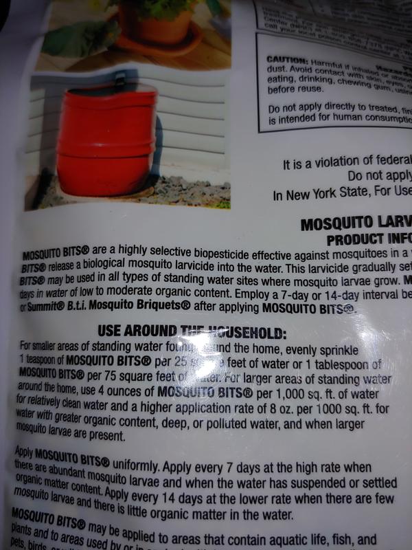 Mosquito bits for larvae!!