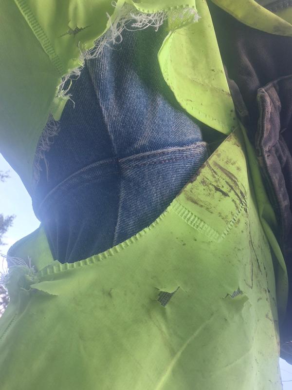 Slightly squatted down