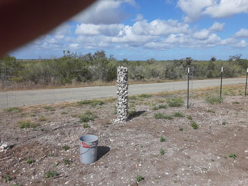 Rock baskets 1 foot diameter.