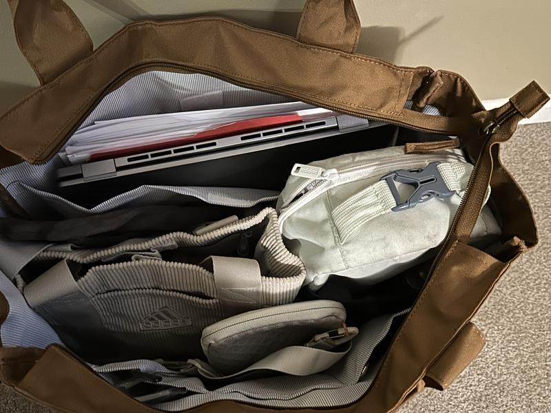 Interior pockets and laptop section