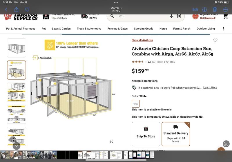 Perfect for 2, or 3, to 4 Chickens with s similar made Chicken Coop with easy instruction booklet with diagrams to assemble easily