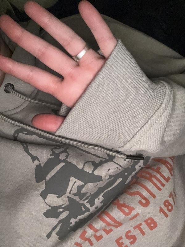 Medium fits very well, not too small but not overly large. Perfect fitting hoodie (I’m average build 5’8)