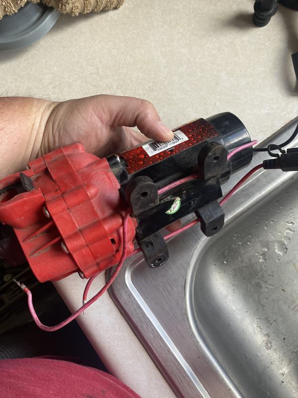 Filthy and used already. Has water in the pump and just came out of the box