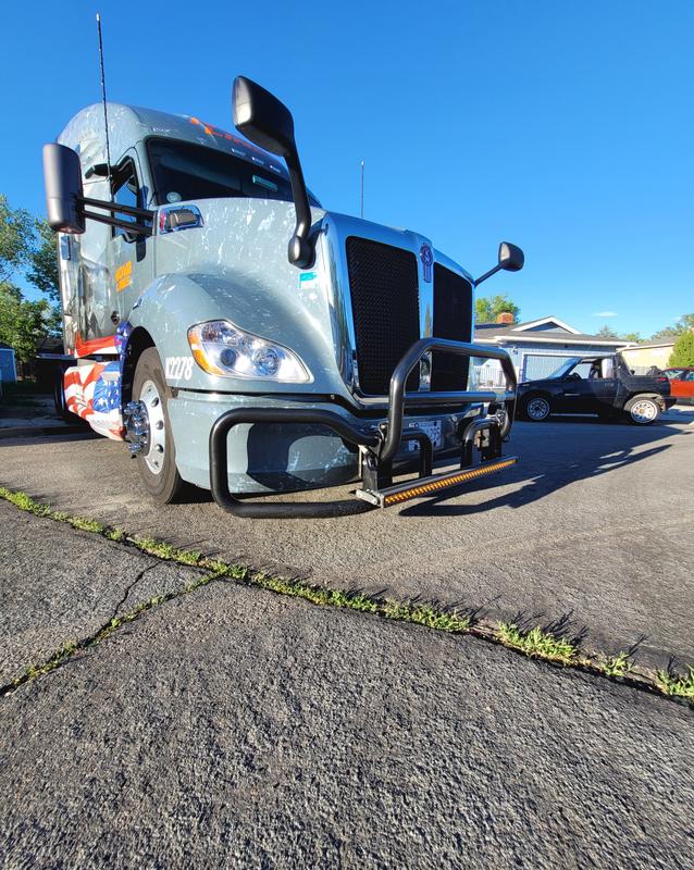 Amber illuminated side view