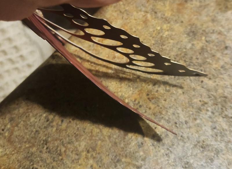 Bottom layer is thin metal