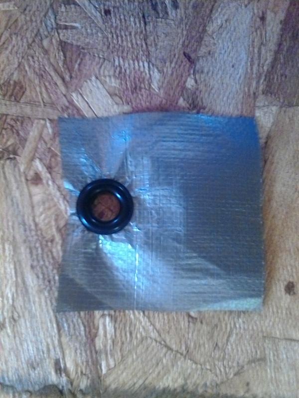 Retail packaging sample. Plastic grommet.