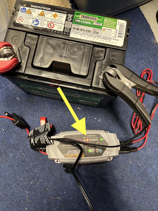 less than 25% charge