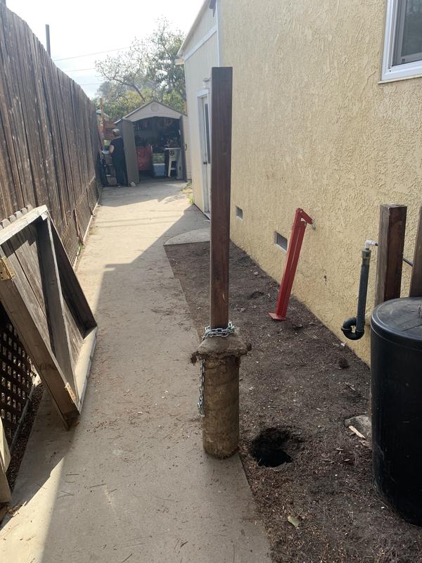 pull fence post with tractor