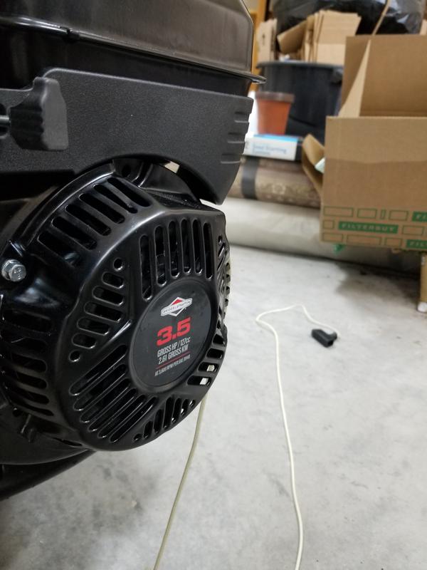 Damage/dent to the starter area