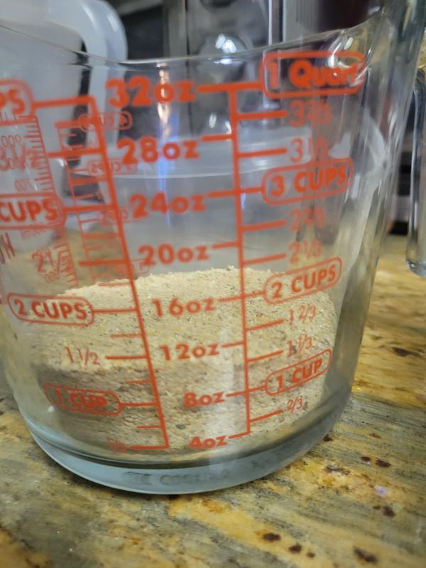 That is all dust. 1⅓ cup worth