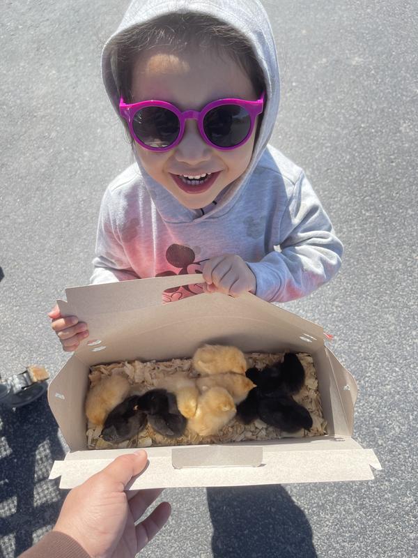 My daughter happy