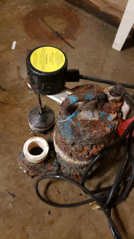 Old sump pump