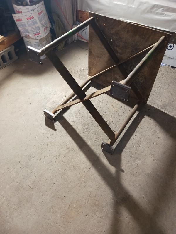 Homemade caster plates for my weld table.