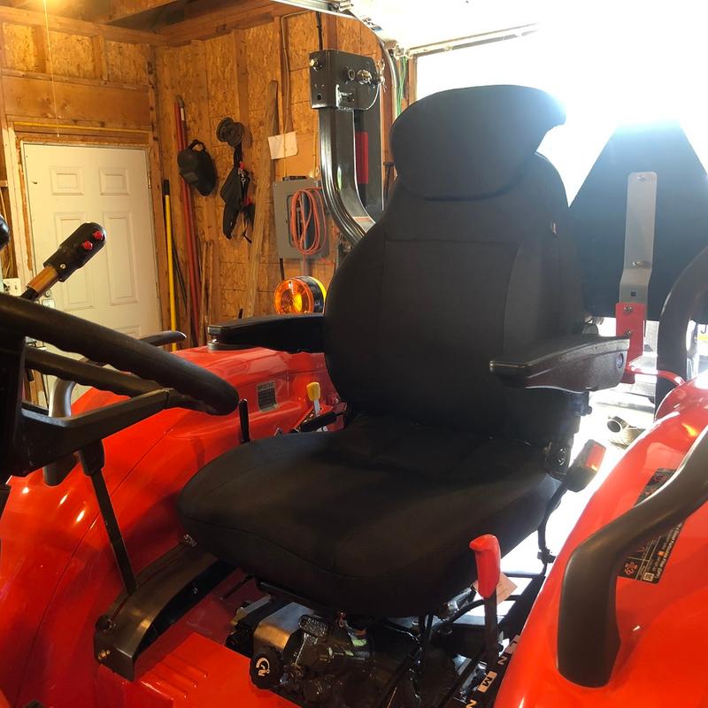Kubota L3901 with the seat installed.