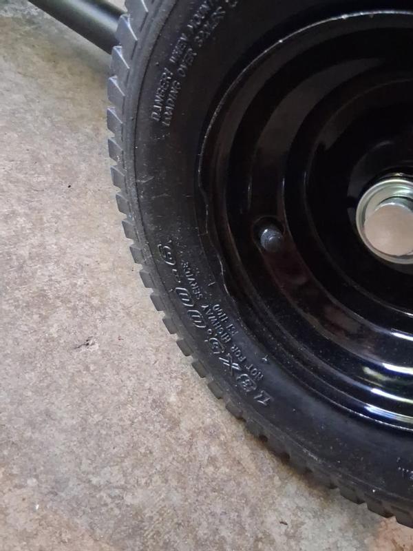 Dented bent rim