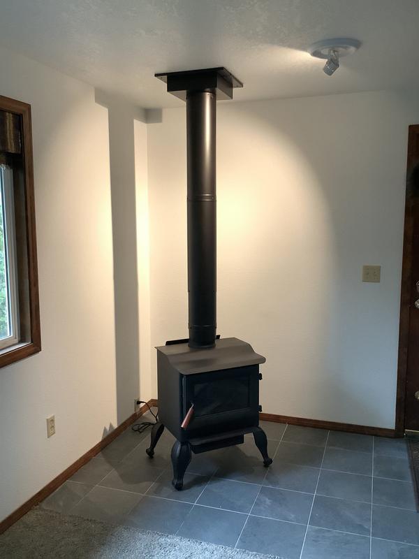 Installed Wood Stove