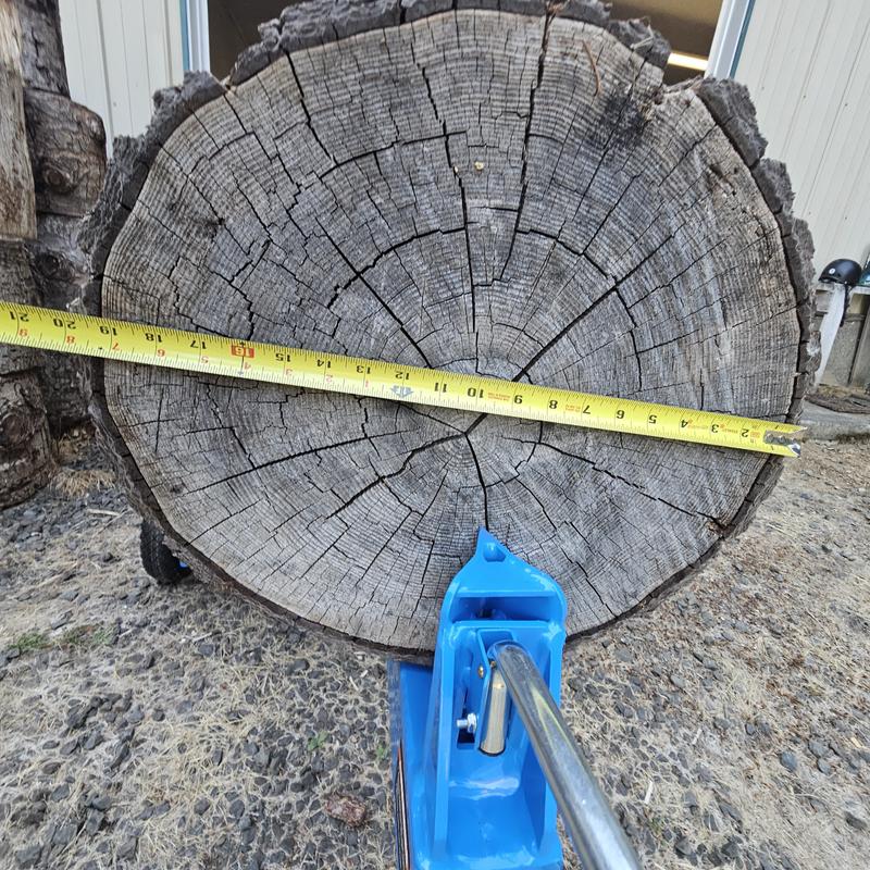 20-Inch Log for the first test split.