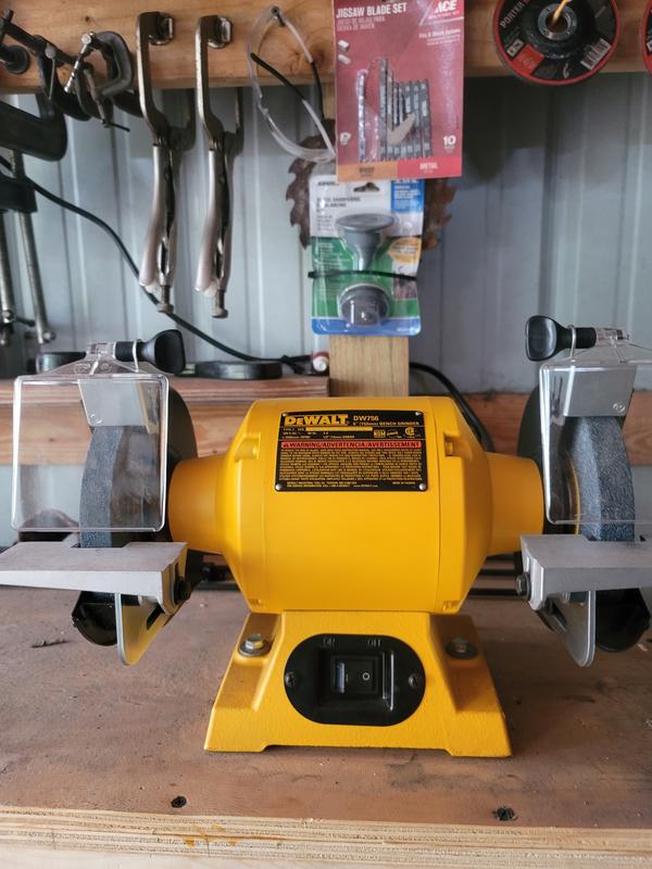 My man cave work shop with my new bench grinder