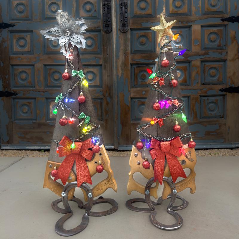 Christmas handsaw tree project
