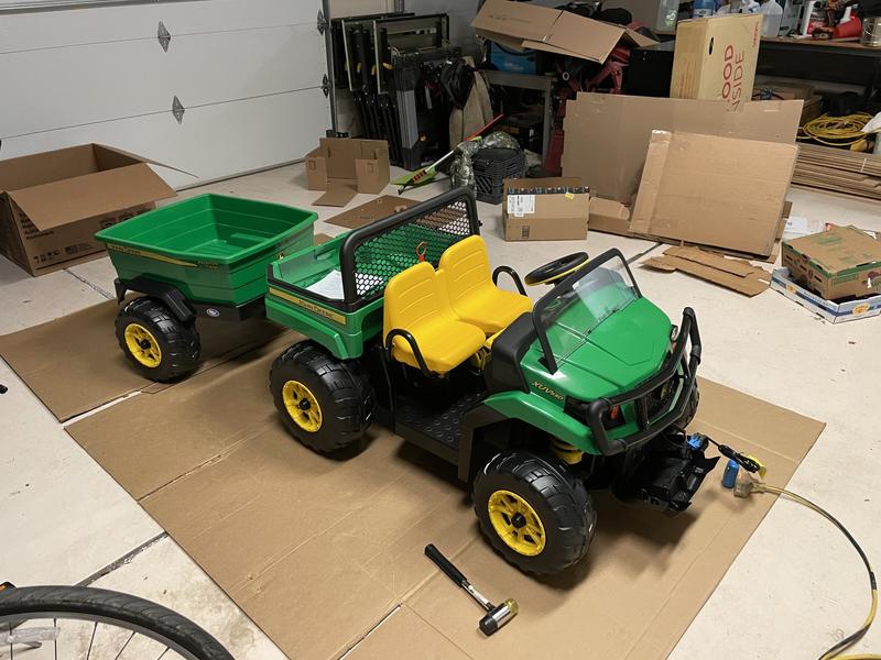 ~3hrs assembly time including trailer (sold separately)