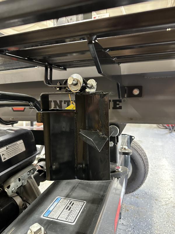 Bracket allows wedge to stay out of way when not in use