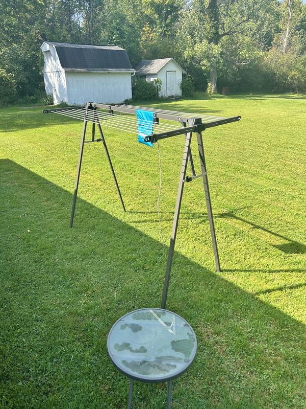 Used spikes to secure to ground