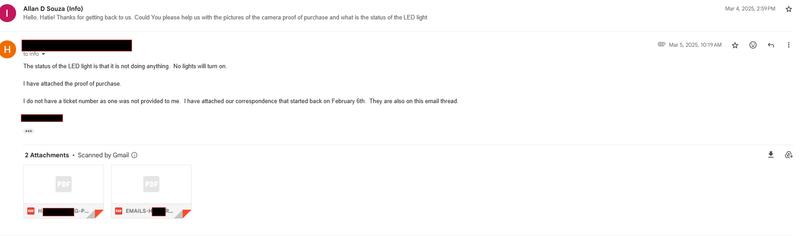 Correspondence 4 March 4 and 5 2025