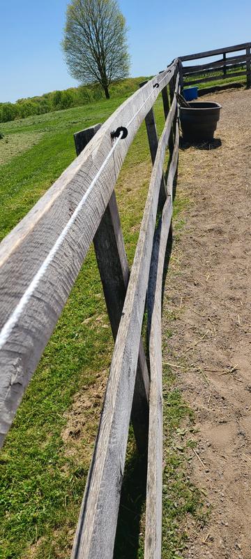 We moved the trough to no electric section