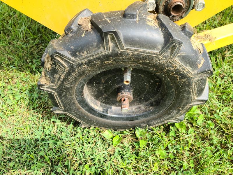 tire missing part because it broke