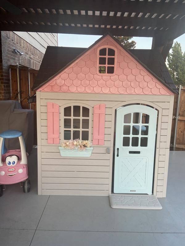 We painted the sides and shutters.