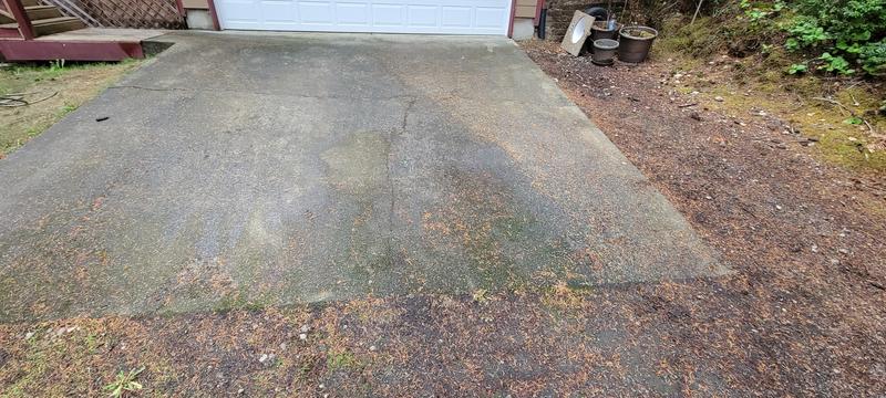 My driveway beforehand