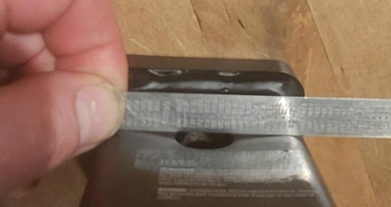 Side 2 hole - punched hole caved in.