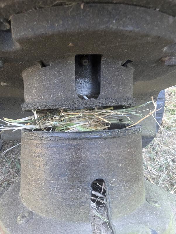 Weed gets stuck and very time consuming to pull out
