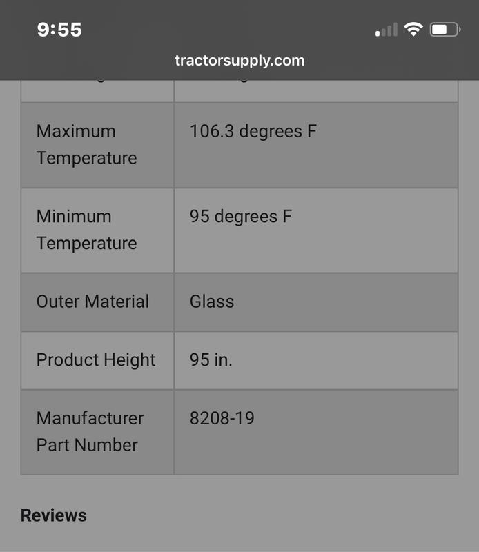 Specifications on website