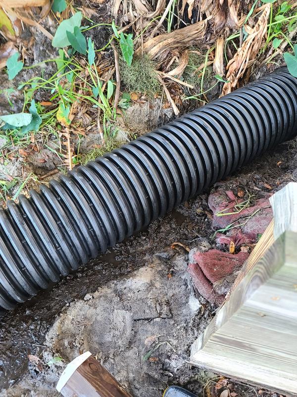 REPLACE RUSTED OUT DRAIN PIPE