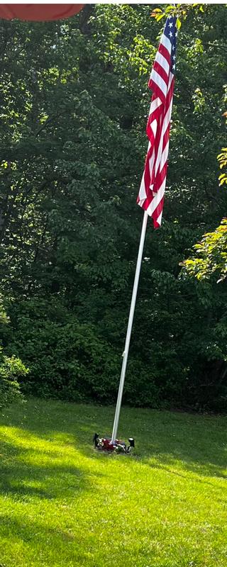 Quick & East to use to secure your flagpole!