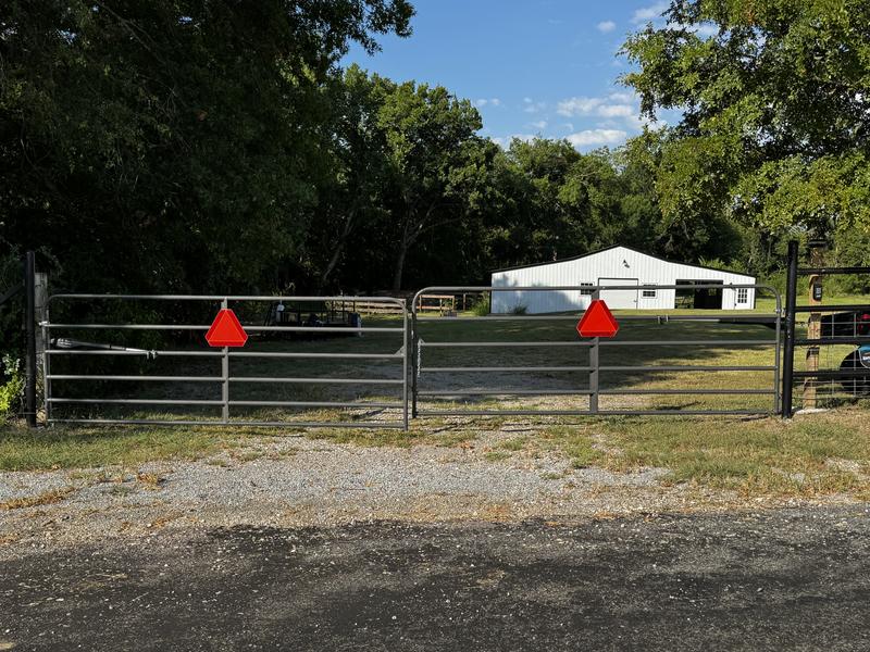 I added the reflectors since the gates are at a tight curve.