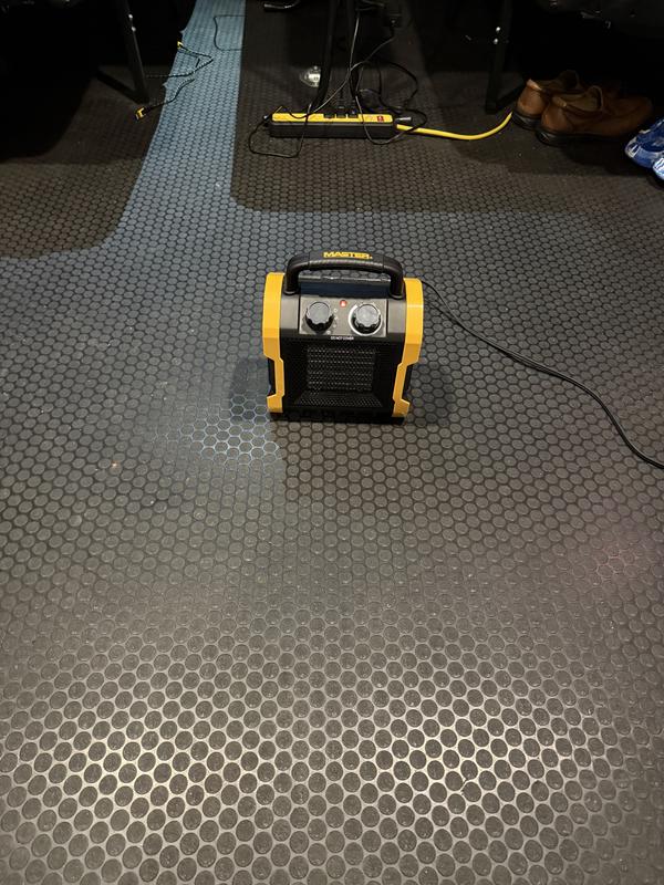 Master portable heater in toy hauler RV