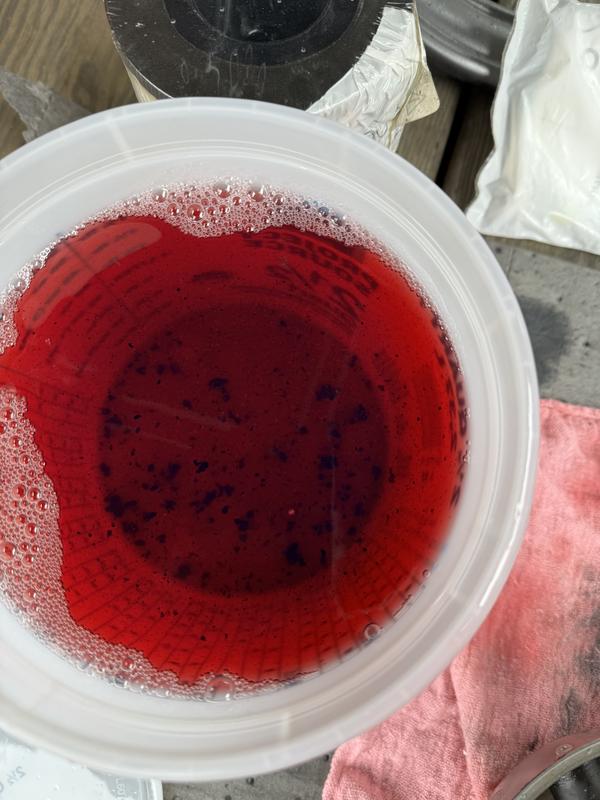 Racors and fuel prior to adding the Clear Diesel. Racors are now clear.