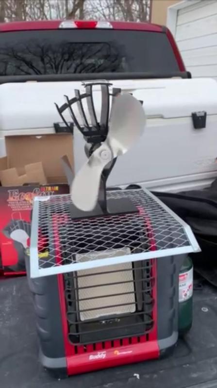 Just opened up the box and rigging it to work with my Mr. Heater Portable Buddy Heater.