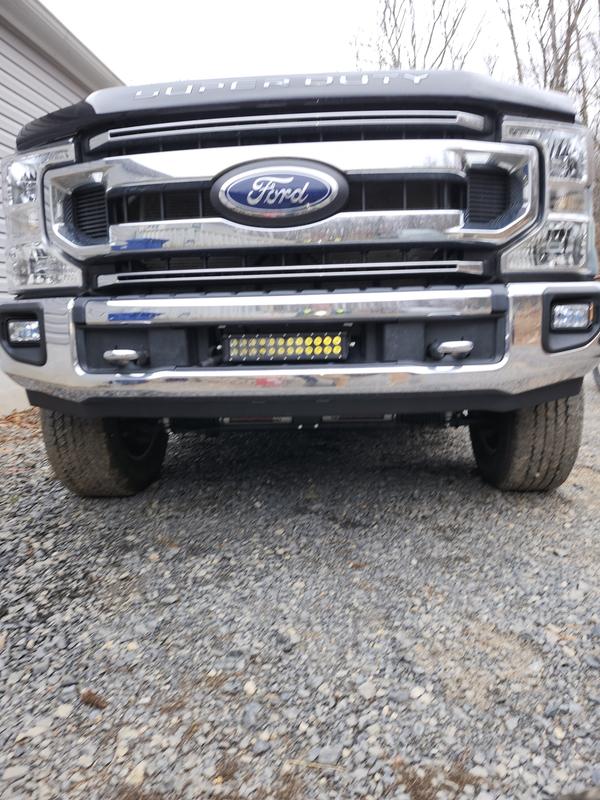 Had to make brackets to mount it. Was just the wright size for the hole.