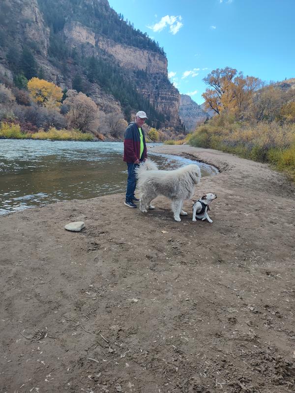 Mike with Bo and Maddy in CO