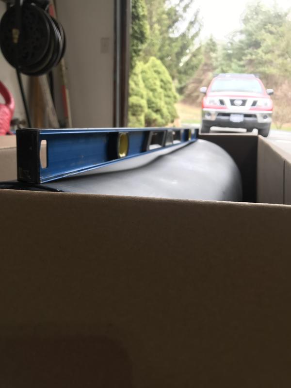 Not even almost straight!