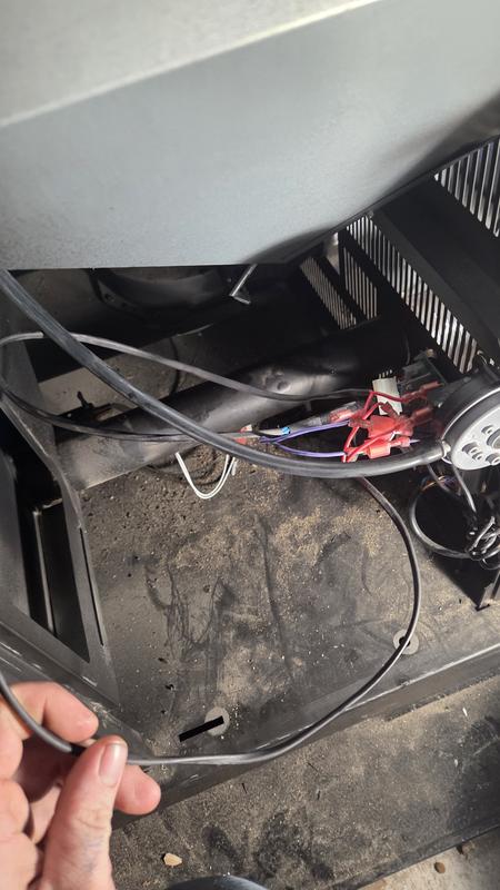 The wire for the door switch looped too the pump