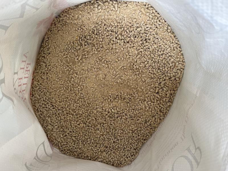 Feed still in bag