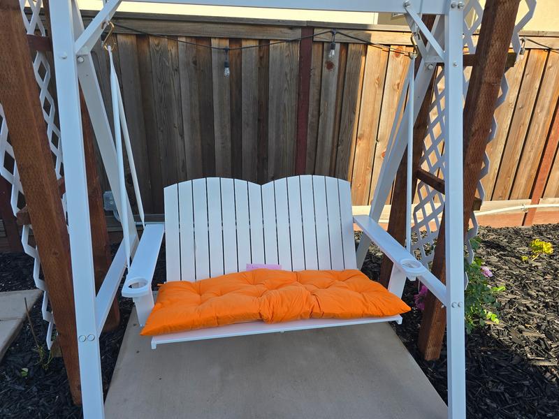 Swing bench. Cushion purchased separately.