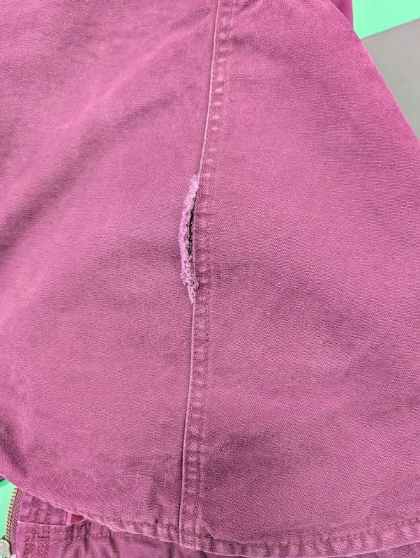 seam on back of coat